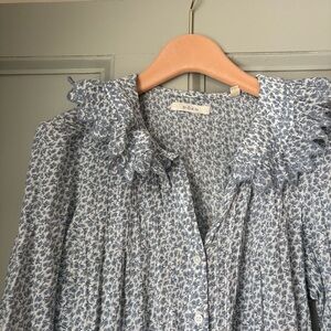 DÔEN Helena Dress in Bluebell Hillside Bloom.